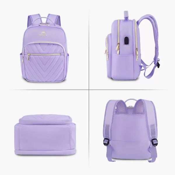 MATEIN Mini Backpack for Women, Waterproof Stylish Daypack Purse Shoulder Bag with USB Charging Port, Lightweight Small Casual Daily Travel Backpack, Ladies Gift for College Work, 2pcs Sets, Black