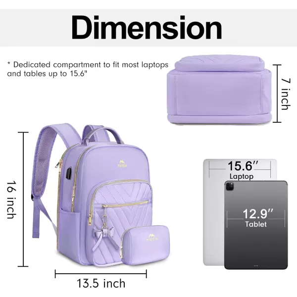 MATEIN Mini Backpack for Women, Waterproof Stylish Daypack Purse Shoulder Bag with USB Charging Port, Lightweight Small Casual Daily Travel Backpack, Ladies Gift for College Work, 2pcs Sets, Black