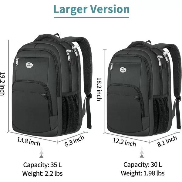 MATEIN Backpack, Business Backpack for Men, Water Resistant Men's Travel Laptop Bag with Charger for Airplane, 15.6 Inch Sturdy Padded Commuter Daypack Theft Proof, Work Gifts