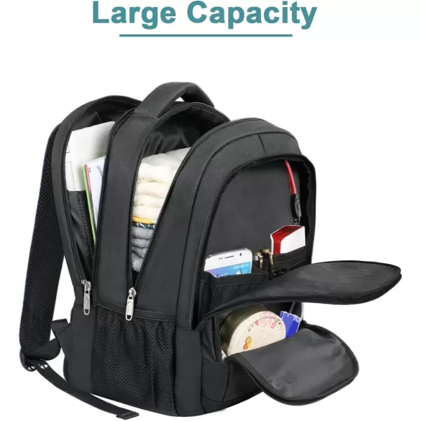 MATEIN Backpack, Business Backpack for Men, Water Resistant Men's Travel Laptop Bag with Charger for Airplane, 15.6 Inch Sturdy Padded Commuter Daypack Theft Proof, Work Gifts