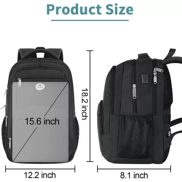 MATEIN Backpack, Business Backpack for Men, Water Resistant Men's Travel Laptop Bag with Charger for Airplane, 15.6 Inch Sturdy Padded Commuter Daypack Theft Proof, Work Gifts