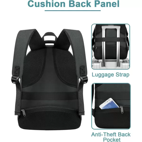 MATEIN Backpack, Business Backpack for Men, Water Resistant Men's Travel Laptop Bag with Charger for Airplane, 15.6 Inch Sturdy Padded Commuter Daypack Theft Proof, Work Gifts