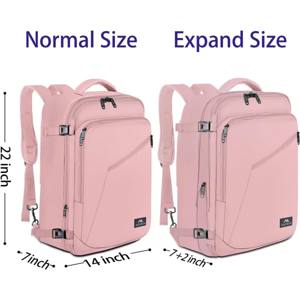 MATEIN Carry on Backpack, Extra Large Travel Backpack Expandable Airplane Approved Weekender Bag for Men and Women, Water Resistant Lightweight Daypack for Flight 40L, Black