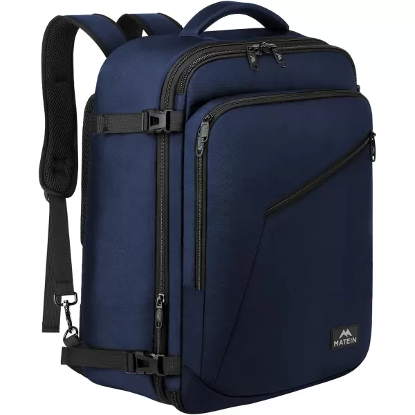 MATEIN Carry on Backpack, Extra Large Travel Backpack Expandable Airplane Approved Weekender Bag for Men and Women, Water Resistant Lightweight Daypack for Flight 40L, Black