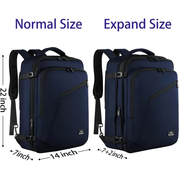 MATEIN Carry on Backpack, Extra Large Travel Backpack Expandable Airplane Approved Weekender Bag for Men and Women, Water Resistant Lightweight Daypack for Flight 40L, Black