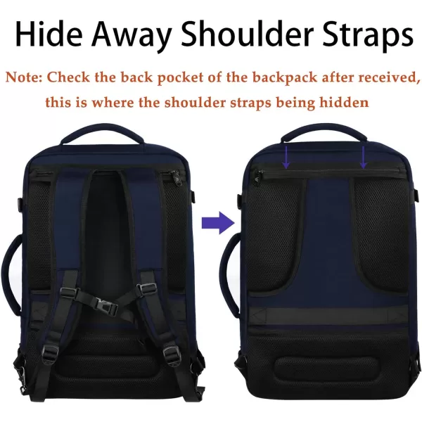 MATEIN Carry on Backpack, Extra Large Travel Backpack Expandable Airplane Approved Weekender Bag for Men and Women, Water Resistant Lightweight Daypack for Flight 40L, Black