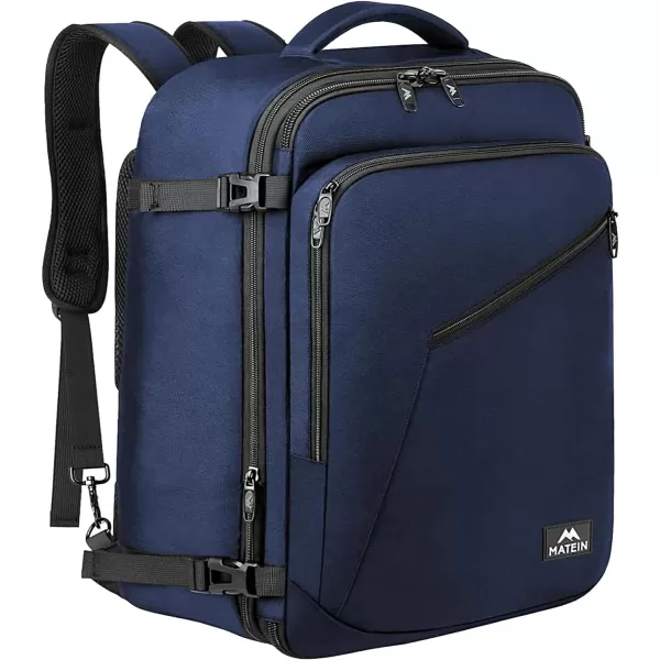 MATEIN Carry on Backpack, Extra Large Travel Backpack Expandable Airplane Approved Weekender Bag for Men and Women, Water Resistant Lightweight Daypack for Flight 40L, Black