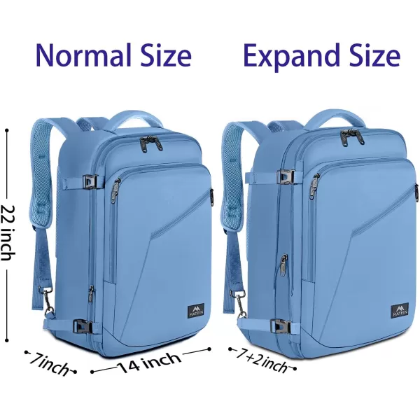 MATEIN Carry on Backpack, Extra Large Travel Backpack Expandable Airplane Approved Weekender Bag for Men and Women, Water Resistant Lightweight Daypack for Flight 40L, Black