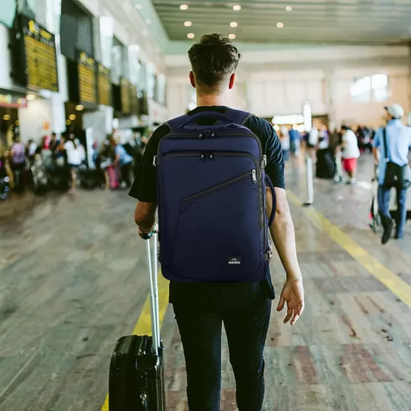 MATEIN Carry on Backpack, Extra Large Travel Backpack Expandable Airplane Approved Weekender Bag for Men and Women, Water Resistant Lightweight Daypack for Flight 40L, Black