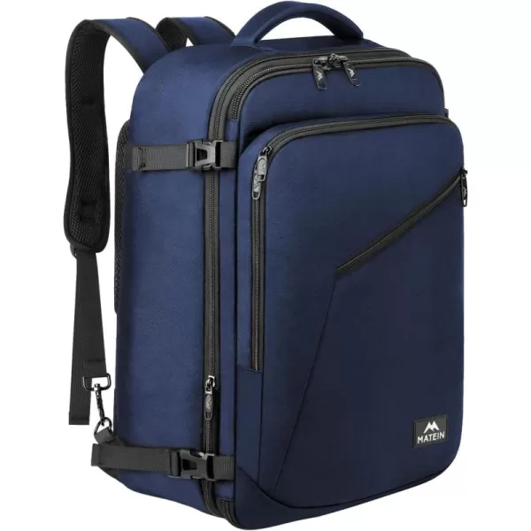 MATEIN Carry on Backpack, Extra Large Travel Backpack Expandable Airplane Approved Weekender Bag for Men and Women, Water Resistant Lightweight Daypack for Flight 40L, Black