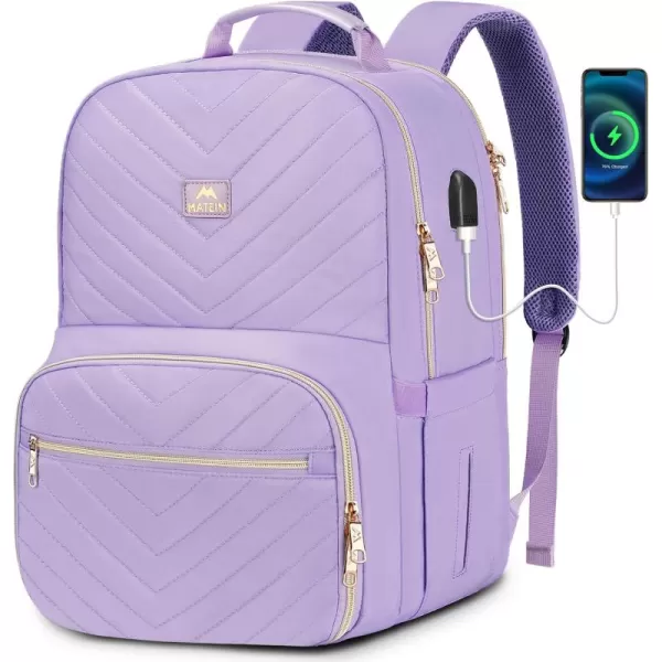 MATEIN Lunch Backpack for Women, 15.6inch Laptop Work Backpack with Insulated Cooler Compartment, Water Resistant Teacher Nurse Backpack with USB Port for College Picnic Camping Beaches, Women Gifts