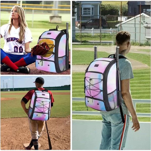 MATEIN Baseball Backpack, Softball Bat Bag with Shoes Compartment for Youth, Boys and Adult, Lightweight Baseball Bag with Fence Hook Hold TBall Bat, Batting Mitten, Helmet, Caps, Teeball Gear