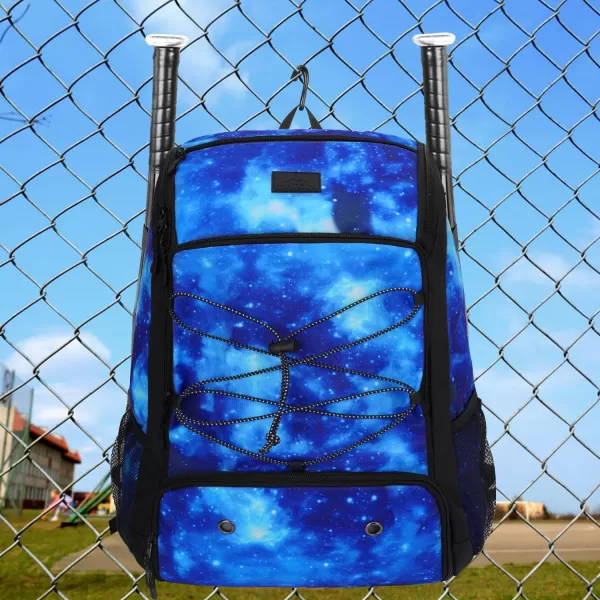 MATEIN Baseball Backpack, Softball Bat Bag with Shoes Compartment for Youth, Boys and Adult, Lightweight Baseball Bag with Fence Hook Hold TBall Bat, Batting Mitten, Helmet, Caps, Teeball Gear