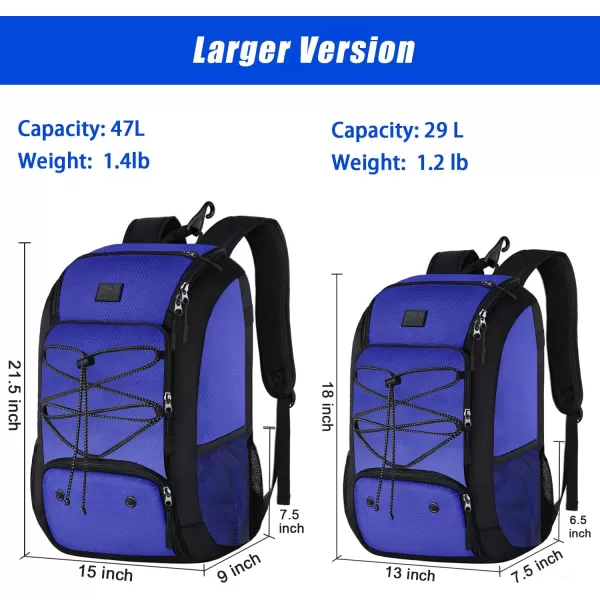 MATEIN Baseball Backpack, Softball Bat Bag with Shoes Compartment for Youth, Boys and Adult, Lightweight Baseball Bag with Fence Hook Hold TBall Bat, Batting Mitten, Helmet, Caps, Teeball Gear