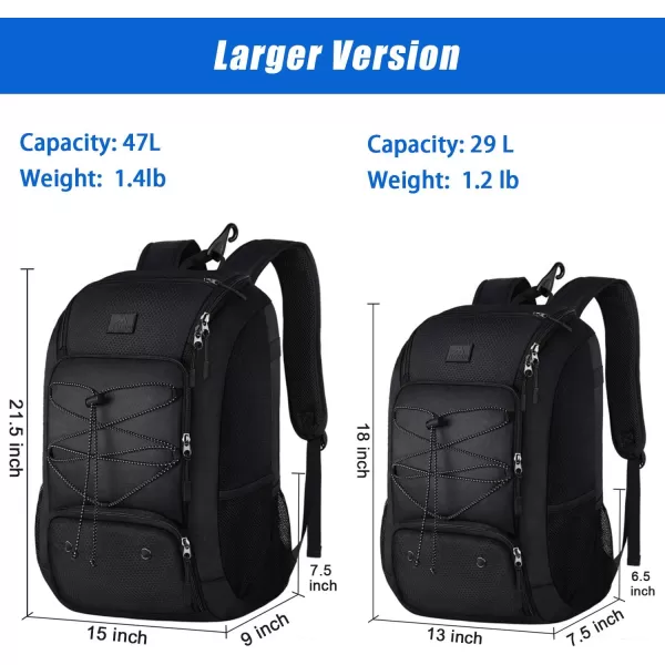 MATEIN Baseball Backpack, Softball Bat Bag with Shoes Compartment for Youth, Boys and Adult, Lightweight Baseball Bag with Fence Hook Hold TBall Bat, Batting Mitten, Helmet, Caps, Teeball Gear