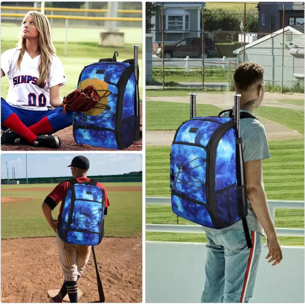 MATEIN Baseball Backpack, Softball Bat Bag with Shoes Compartment for Youth, Boys and Adult, Lightweight Baseball Bag with Fence Hook Hold TBall Bat, Batting Mitten, Helmet, Caps, Teeball Gear