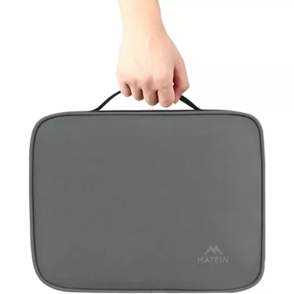 MATEIN Electronics Organizer Travel Case, Water Resistant Cable Organizer Bag for Travel Essentials, Tech Gifts for Men, Storage Bag as Accessories for Phone, Cord, iPad, Black