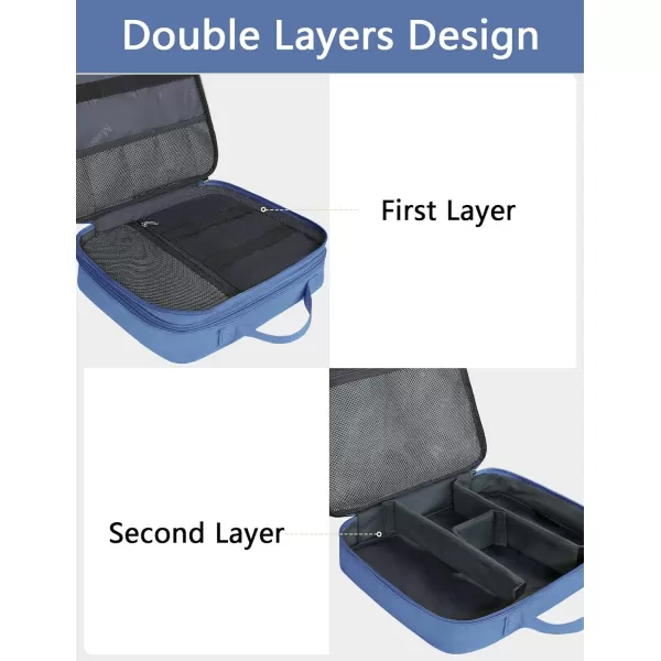 MATEIN Electronics Organizer Travel Case, Water Resistant Cable Organizer Bag for Travel Essentials, Tech Gifts for Men, Storage Bag as Accessories for Phone, Cord, iPad, Black