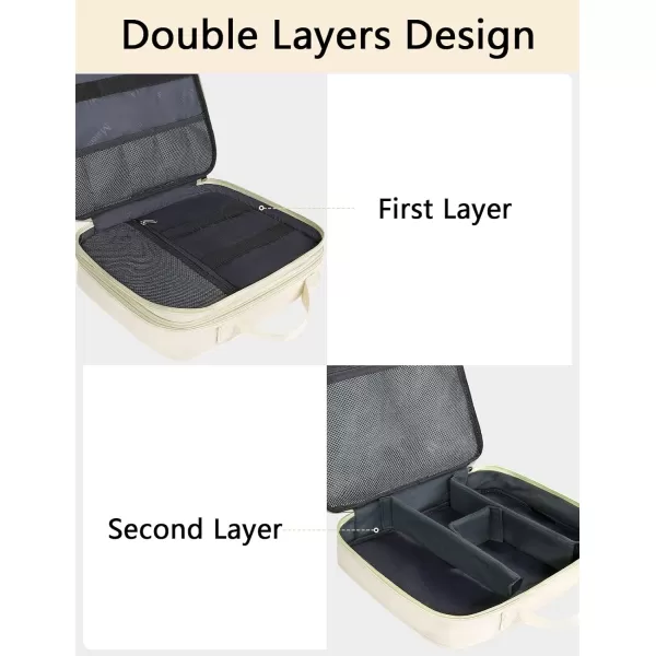 MATEIN Electronics Organizer Travel Case, Water Resistant Cable Organizer Bag for Travel Essentials, Tech Gifts for Men, Storage Bag as Accessories for Phone, Cord, iPad, Black