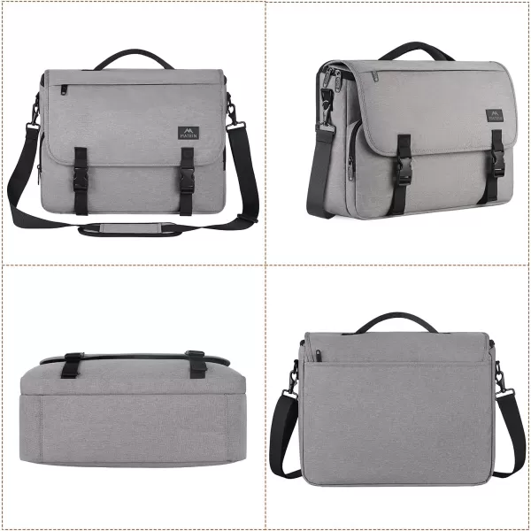 MATEIN Messenger Bag for Men, Women Briefcases Lightweight Men's Laptop Bag 15.6 inch Water Resistant Crossbody School Satchel Bags for Boys Computer Work Office Bag with Shoulder Strap, Black