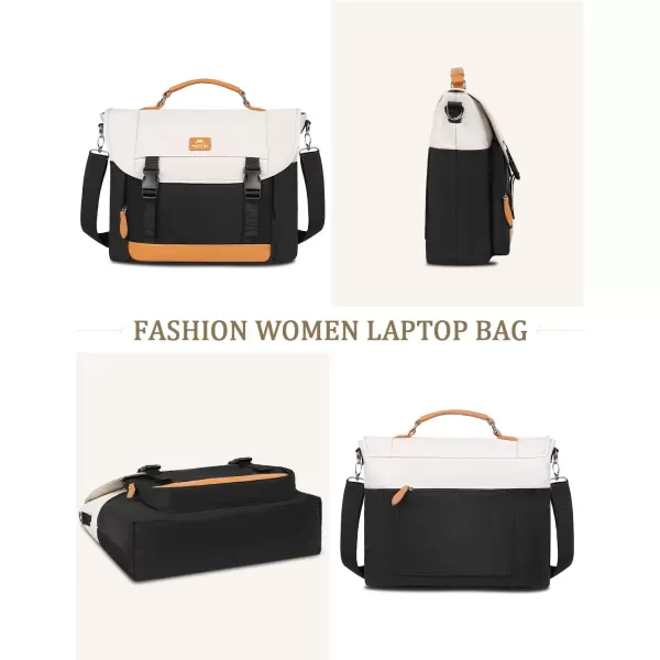 MATEIN Messenger Bag for Men, Women Briefcases Lightweight Men's Laptop Bag 15.6 inch Water Resistant Crossbody School Satchel Bags for Boys Computer Work Office Bag with Shoulder Strap, Black
