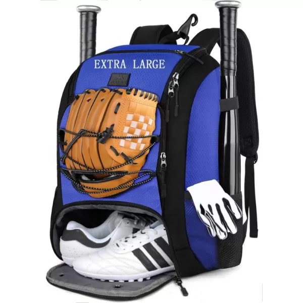 MATEIN Baseball Backpack, Softball Bat Bag with Shoes Compartment for Youth, Boys and Adult, Lightweight Baseball Bag with Fence Hook Hold TBall Bat, Batting Mitten, Helmet, Caps, Teeball Gear