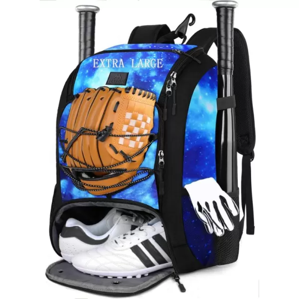MATEIN Baseball Backpack, Softball Bat Bag with Shoes Compartment for Youth, Boys and Adult, Lightweight Baseball Bag with Fence Hook Hold TBall Bat, Batting Mitten, Helmet, Caps, Teeball Gear