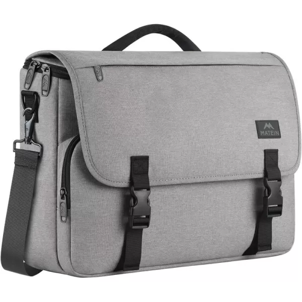 MATEIN Messenger Bag for Men, Women Briefcases Lightweight Men's Laptop Bag 15.6 inch Water Resistant Crossbody School Satchel Bags for Boys Computer Work Office Bag with Shoulder Strap, Black