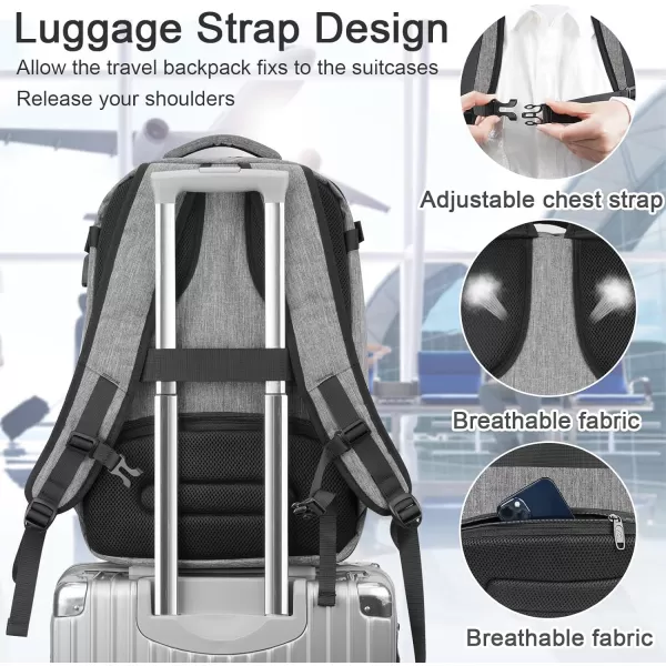 MATEIN Carry on Backpack for Airplanes, Underseat 40L Travel Backpack Personal item Size with Shoe Bag, TSA 17 inch Travel Backpacks for Men Airline Flight Approved Bag, Black