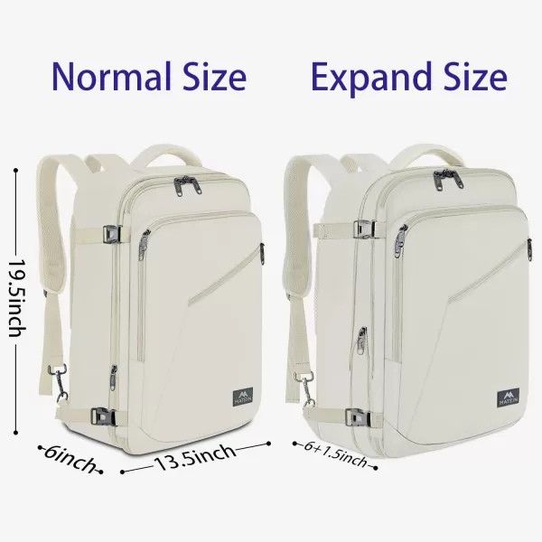 MATEIN Expandable Air Travel Backpack, Light Weight Carry on Backpack with Trolley Sleeve for Travelling, Water Resistant Daypack Hiking Backpack, Gifts for Men who Like to Travel, Dark Green