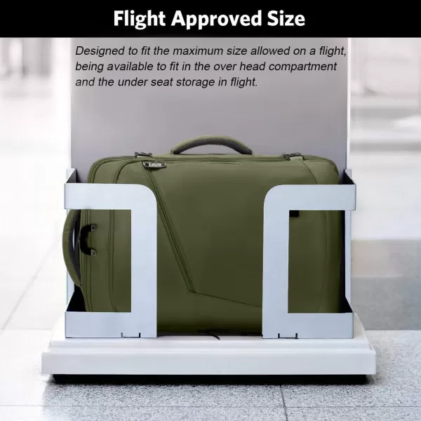 MATEIN Expandable Air Travel Backpack, Light Weight Carry on Backpack with Trolley Sleeve for Travelling, Water Resistant Daypack Hiking Backpack, Gifts for Men who Like to Travel, Dark Green