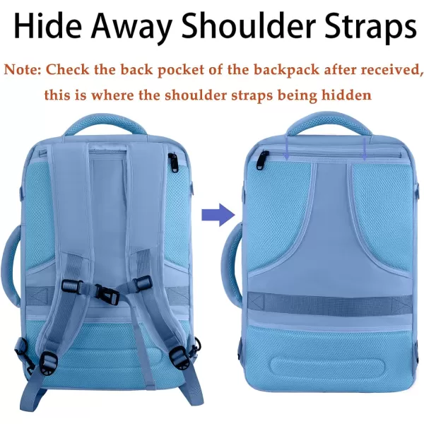 MATEIN Expandable Air Travel Backpack, Light Weight Carry on Backpack with Trolley Sleeve for Travelling, Water Resistant Daypack Hiking Backpack, Gifts for Men who Like to Travel, Dark Green