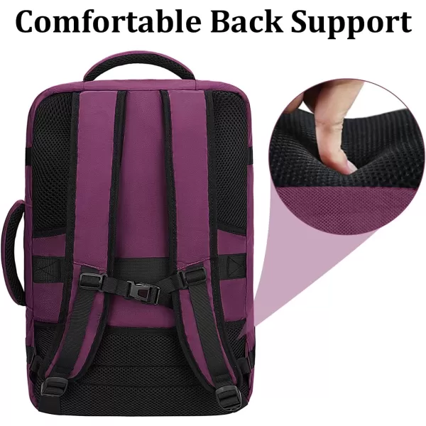 MATEIN Expandable Air Travel Backpack, Light Weight Carry on Backpack with Trolley Sleeve for Travelling, Water Resistant Daypack Hiking Backpack, Gifts for Men who Like to Travel, Dark Green