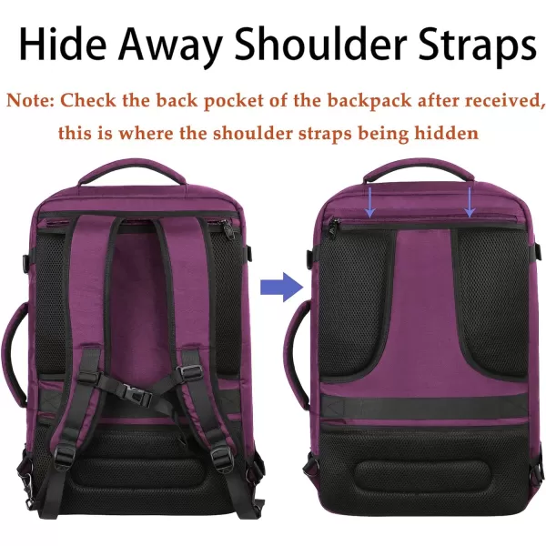 MATEIN Expandable Air Travel Backpack, Light Weight Carry on Backpack with Trolley Sleeve for Travelling, Water Resistant Daypack Hiking Backpack, Gifts for Men who Like to Travel, Dark Green