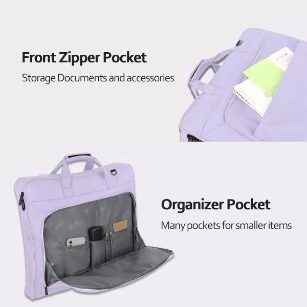 MATEIN Garment Bag for Travel, Large Carry on Garment Bags with Strap for Business, Waterproof Hanging Suit Luggage Bag for Men Women, Wrinkle Free Suitcase Cover for Shirts Dresses Coats, Black