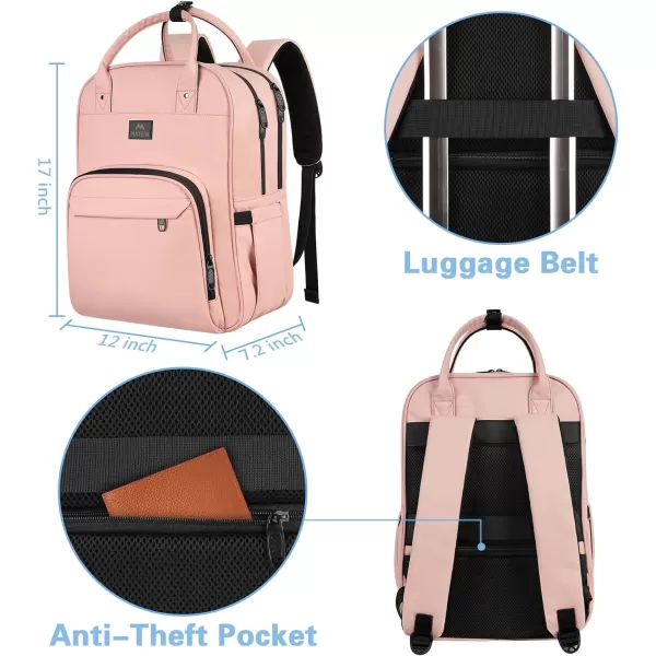 MATEIN Nurse Backpack, Waterproof Padded Medical Nursing Laptop Backpacks for Women, Home Health Clinical Tote Bag with Removable Organizer for College Work Travel, Nurses Gifts