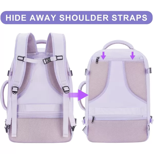 MATEIN Travel Backpack for Women, 50L Carry on Backpack with Wet Bag Expandable Flight Approved Luggage Backpack Suitcase, Large Weekender Bag Water Resistant Lightweight Daypack Gift for Travel Women