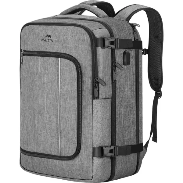 MATEIN Carry on Backpack for Airplanes, Underseat 40L Travel Backpack Personal item Size with Shoe Bag, TSA 17 inch Travel Backpacks for Men Airline Flight Approved Bag, Black