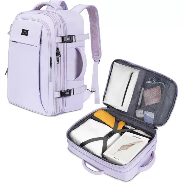 MATEIN Travel Backpack for Women, 50L Carry on Backpack with Wet Bag Expandable Flight Approved Luggage Backpack Suitcase, Large Weekender Bag Water Resistant Lightweight Daypack Gift for Travel Women