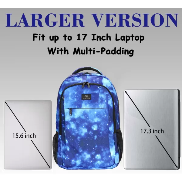 MATEIN Laptop Backpack for Men Women, Extra Large TSA Friendly College Backpack with USB Charging Port, Anti Theft Carry On Flight Approved Business Work Travel 17 Inch Computer Backpack Bag