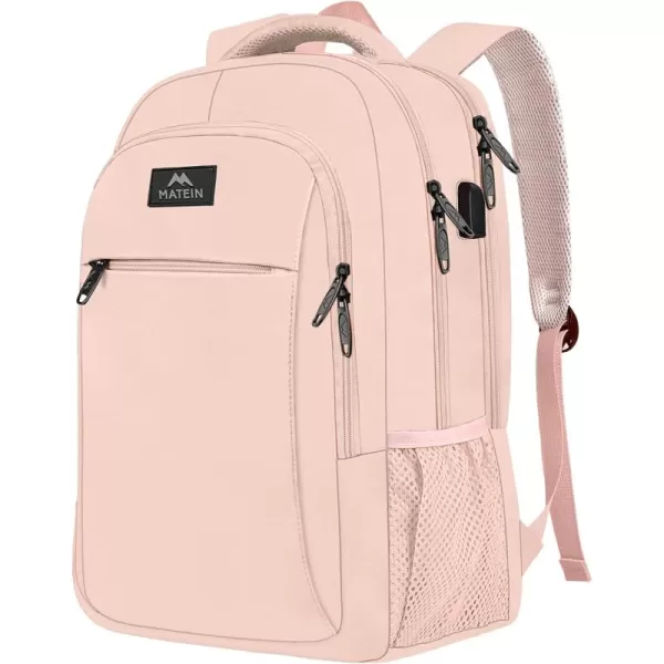 MATEIN Laptop Backpack for Men Women, Extra Large TSA Friendly College Backpack with USB Charging Port, Anti Theft Carry On Flight Approved Business Work Travel 17 Inch Computer Backpack Bag