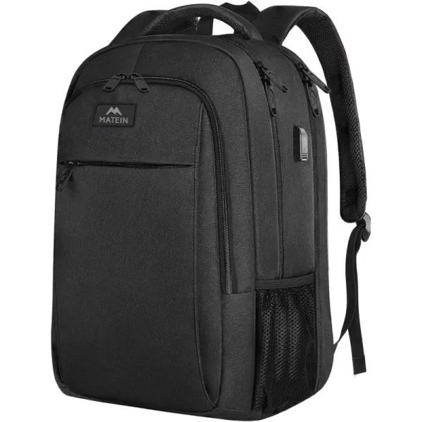 MATEIN Laptop Backpack for Men Women, Extra Large TSA Friendly College Backpack with USB Charging Port, Anti Theft Carry On Flight Approved Business Work Travel 17 Inch Computer Backpack Bag