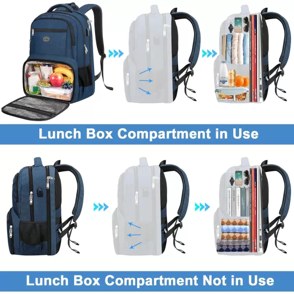 MATEIN Mens Backpack for Work, Water Resistant Lunch Box Backpack Fits 18 Inch Laptop, Flight Approved Travel Backpack with Luggage Sleve, Extra Large Insulated Cooler Backpack, Gift for Adult
