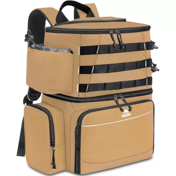 MATEIN Fishing Tackle Backpack with Cooler, Large Fishing Bag with Rod Holders for 4 Trays  &amp; Fishing gear