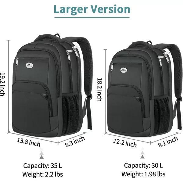 imageMATEIN 17 Inch Laptop Backpack Extra Large College Backpacks TSA Friendly Padded Computer Bag with USB Charging Port Waterproof AntiTheft Backpack for Men Women Gifts156inchBlack