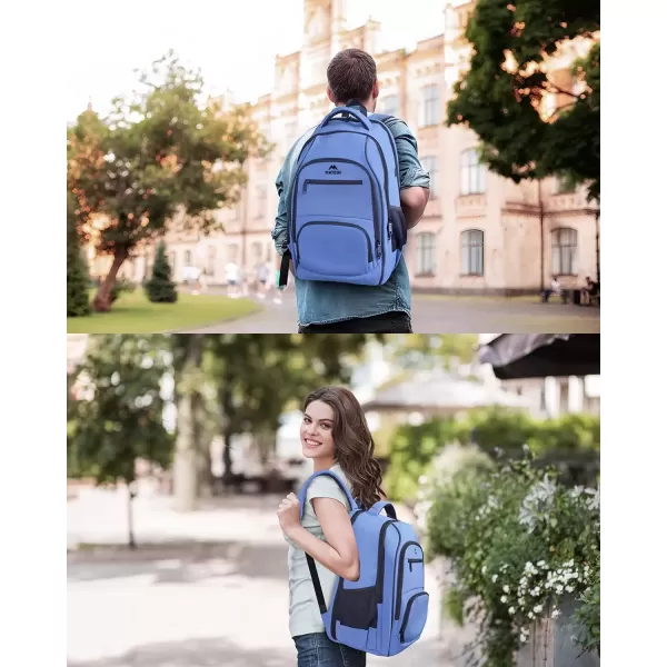 imageMATEIN Blue Backpack Anti Theft TSA 17 Inch Laptop Backpack with Waterproof Wet ampamp Dry Bag Large Water Resistant Sturdy College Lightweight Travel Daypack Nurse Work Computer Backpack for Women Men