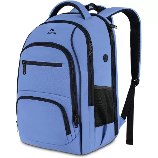 imageMATEIN Blue Backpack Anti Theft TSA 17 Inch Laptop Backpack with Waterproof Wet ampamp Dry Bag Large Water Resistant Sturdy College Lightweight Travel Daypack Nurse Work Computer Backpack for Women Men
