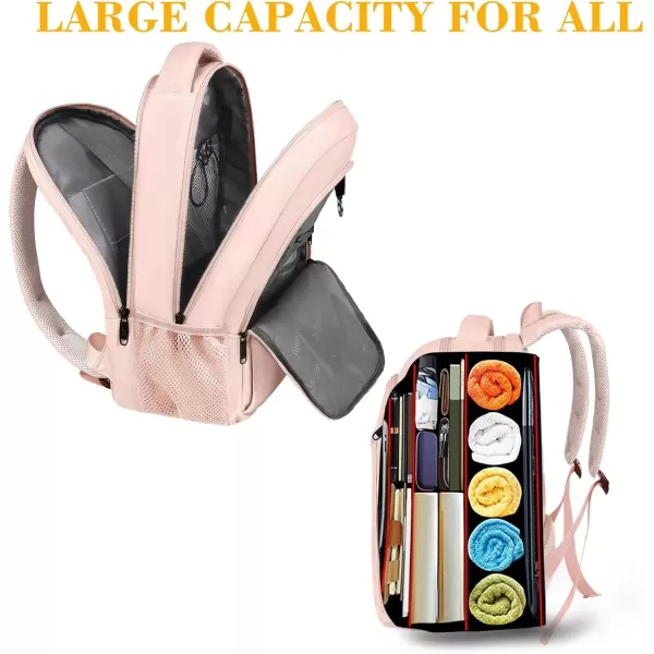 imageMATEIN Extra Large Backpack 17 Inch Travel Laptop Backpack with USB Charging Port Anti Theft TSA Friendly Business Work College Computer Backpack for Men Women BlackPink