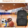 imageMATEIN Basketball Bag Sturdy Soccer Bag with Ball Holder ampamp Shoe Compartment Large Basketball Backpack for Training Equipment Water Resistant Sports Ball Bags Fits Volleyball Football ColorfulBlack