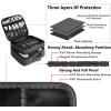imageMATEIN Cable Organizer Bag Waterproof Travel Electronic Storage with Adjustable Divider Shockproof Portable Double Layer Tech Bag Carrying Case for Cord Earbuds Charger SD Card Tech Gifts BlackGrey